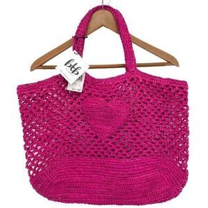 btb Los Angeles Heart Tote in Fuchsia New